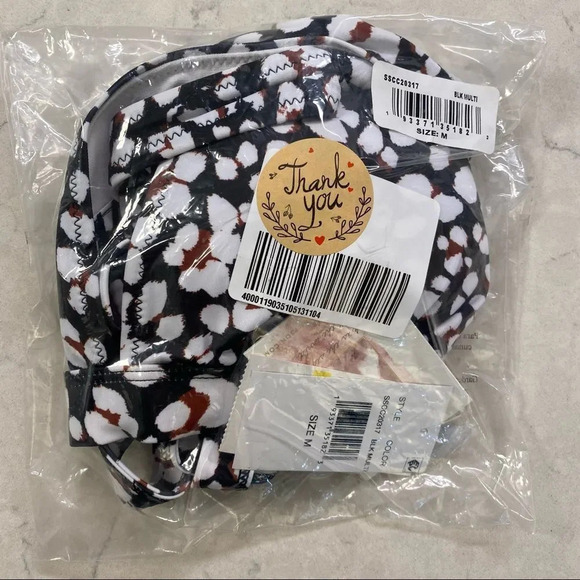 Jessica Simpson Cross-Back Bikini Top NWT Size Medium - Picture 3 of 3